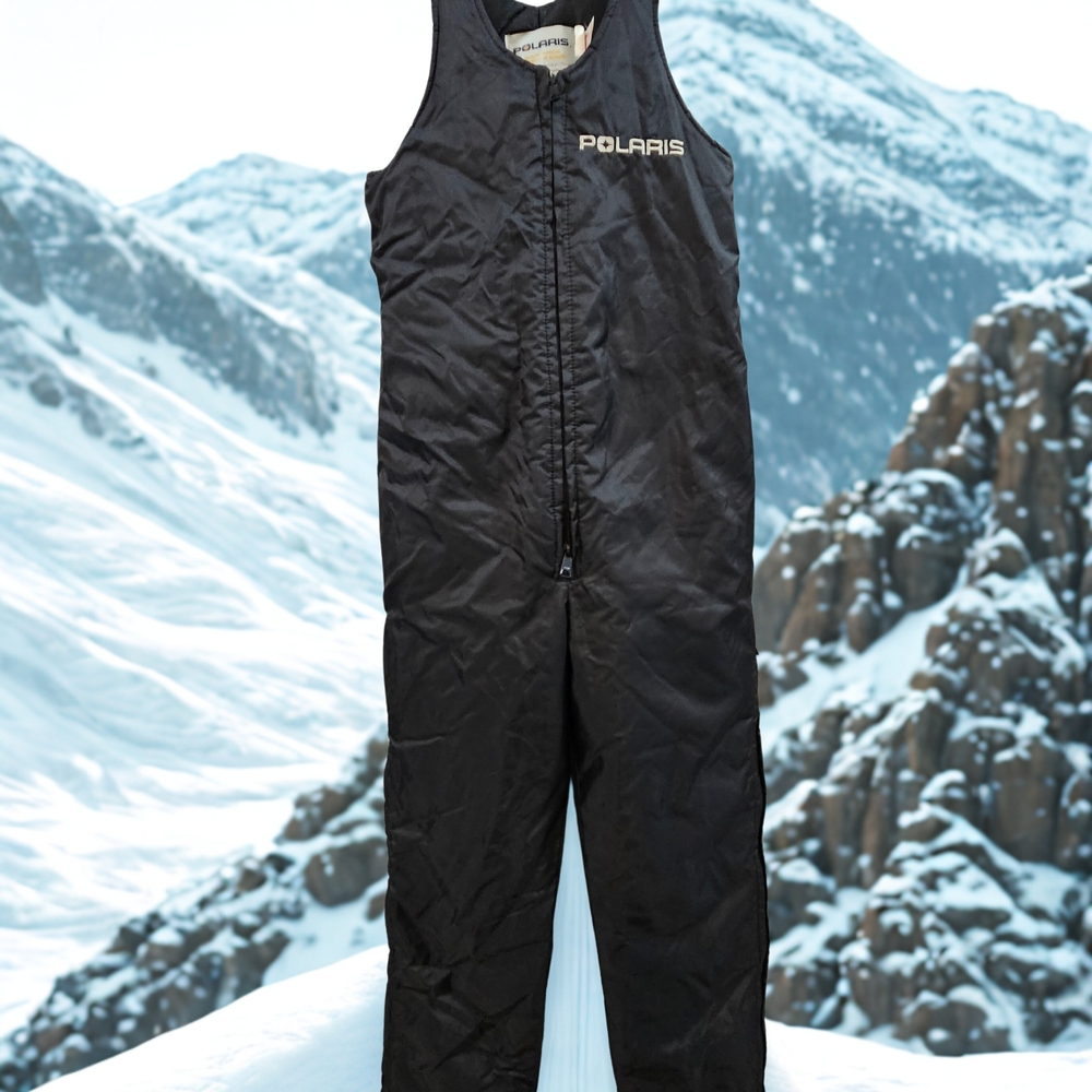 Polaris Black Youth Snow Bib Overalls